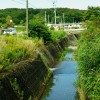 野幌川と立花川の合流点