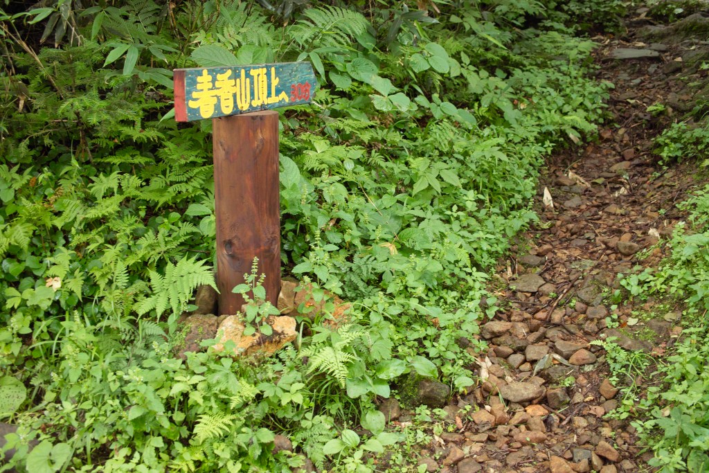 春香山への登山道入り口